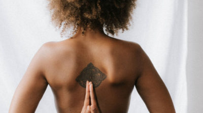 woman meditating for rasayana therapy