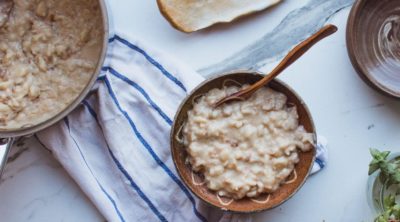 bowl of oatmeal as part of a vata diet