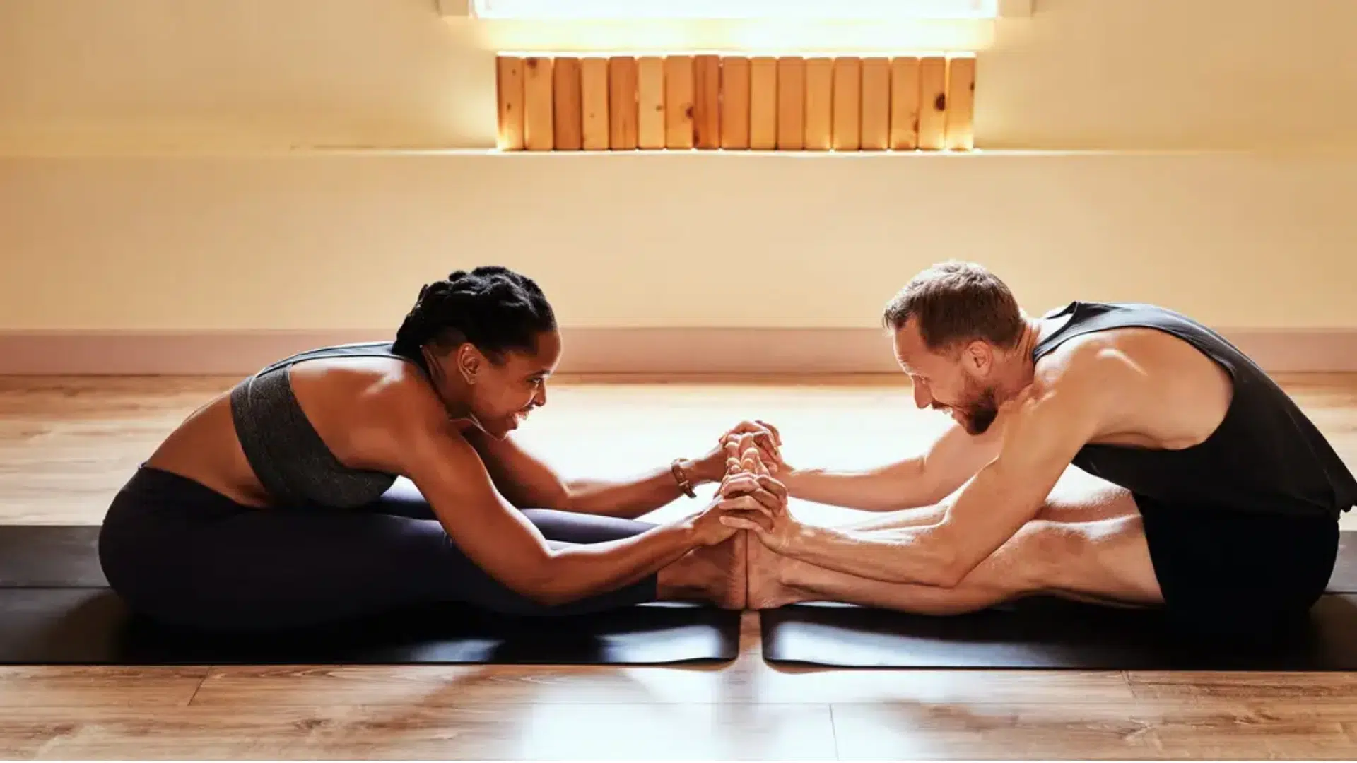 Forward Fold Stretch for Two