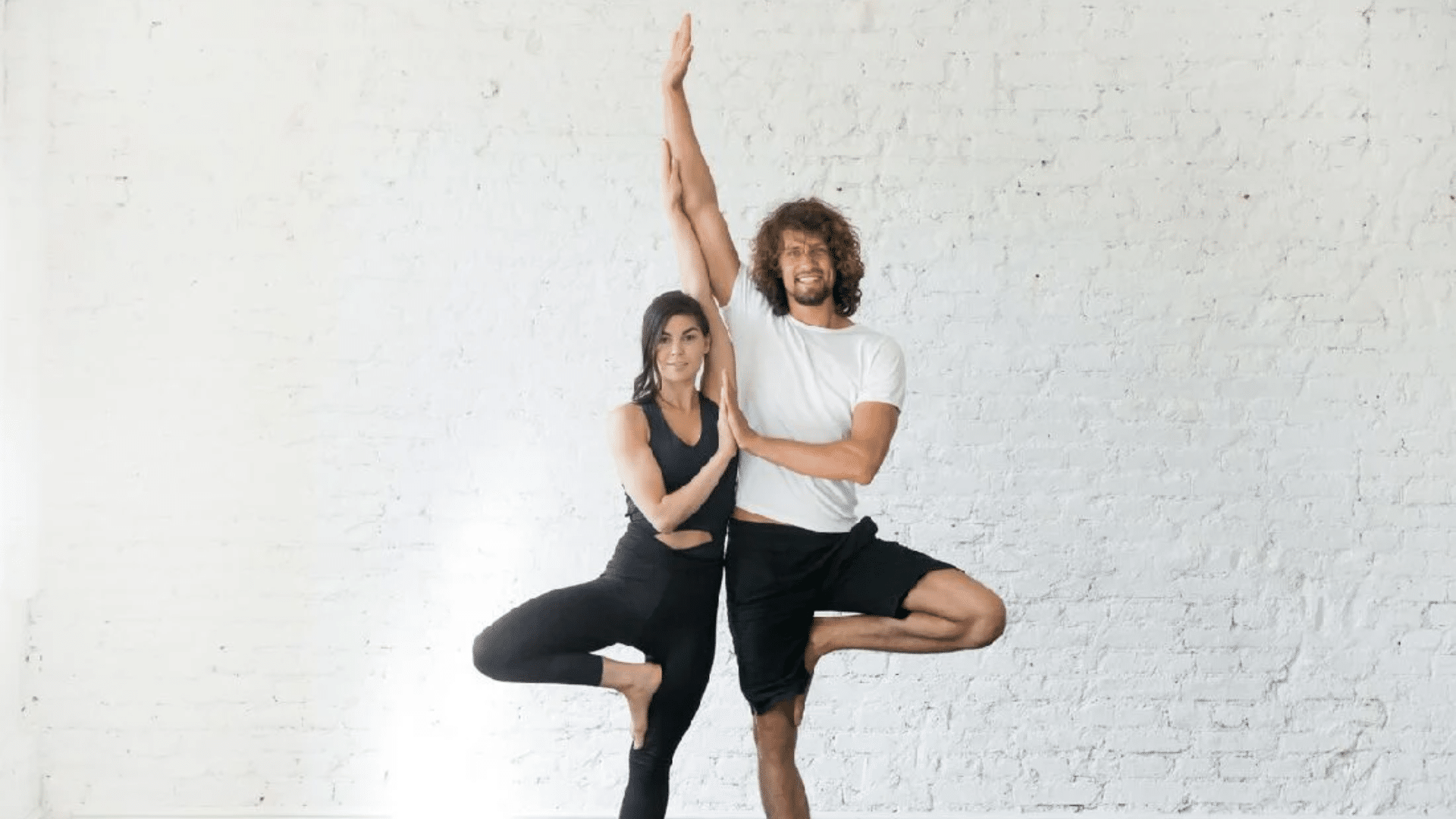 Partner Tree Pose for Two