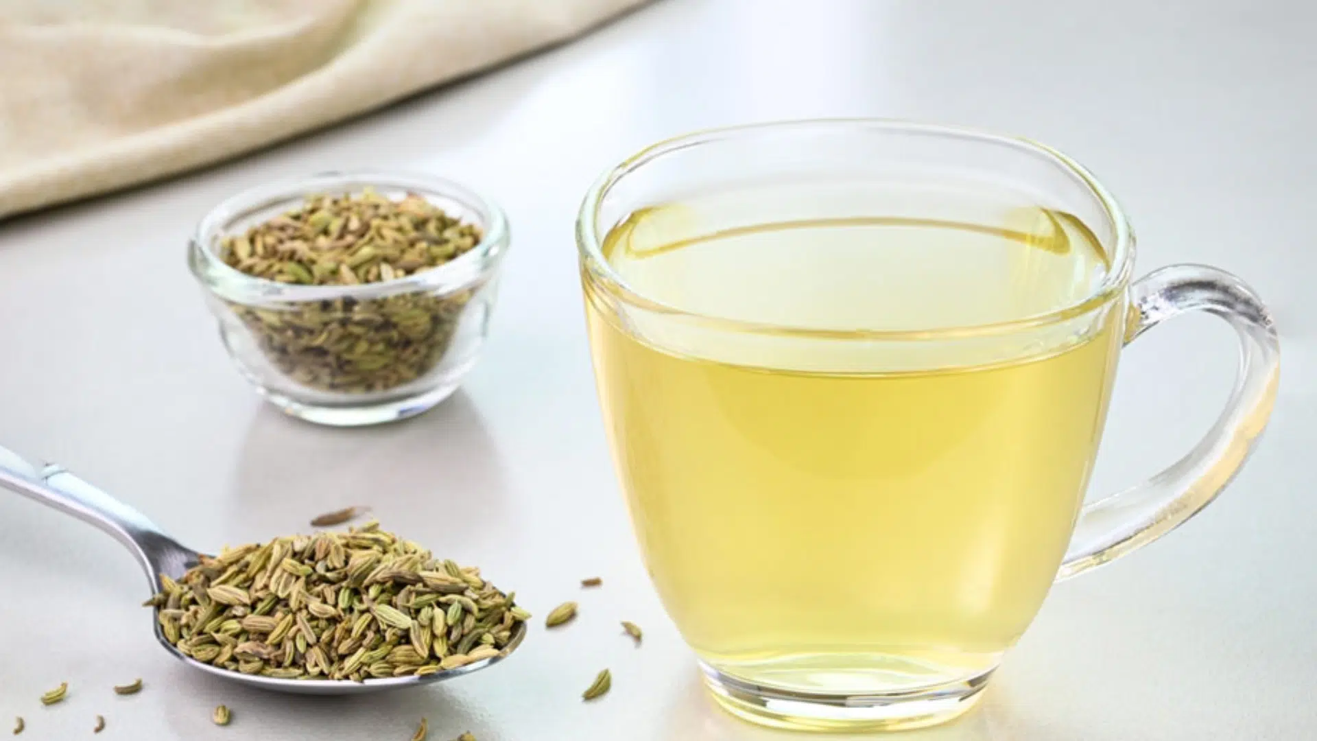 Roasted Fennel Seeds in Warm Water