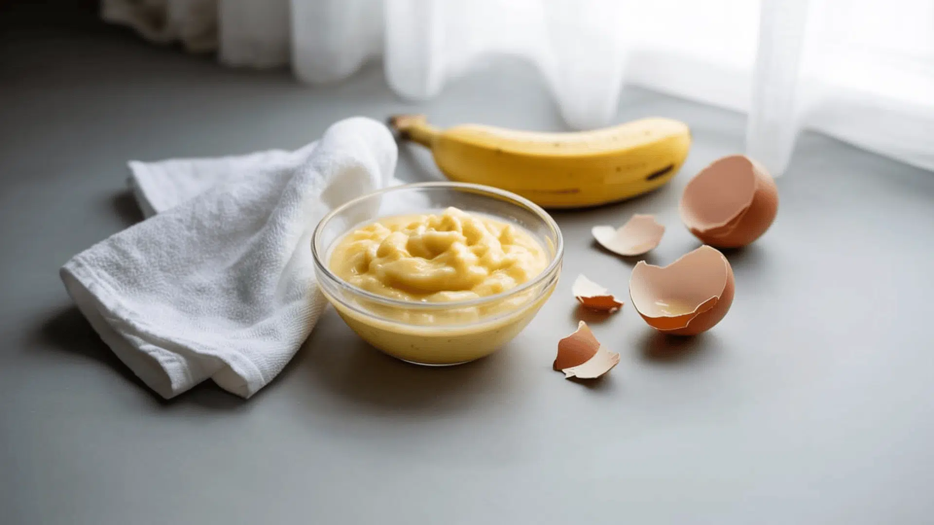 egg-white-banana-masks