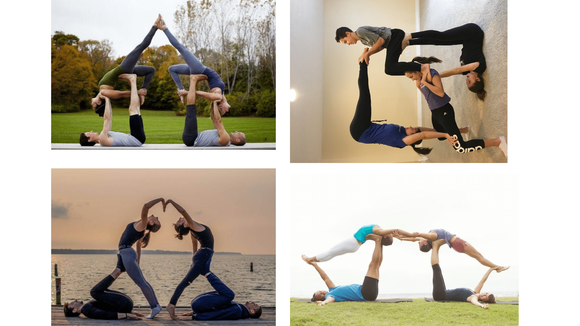 four person yoga poses