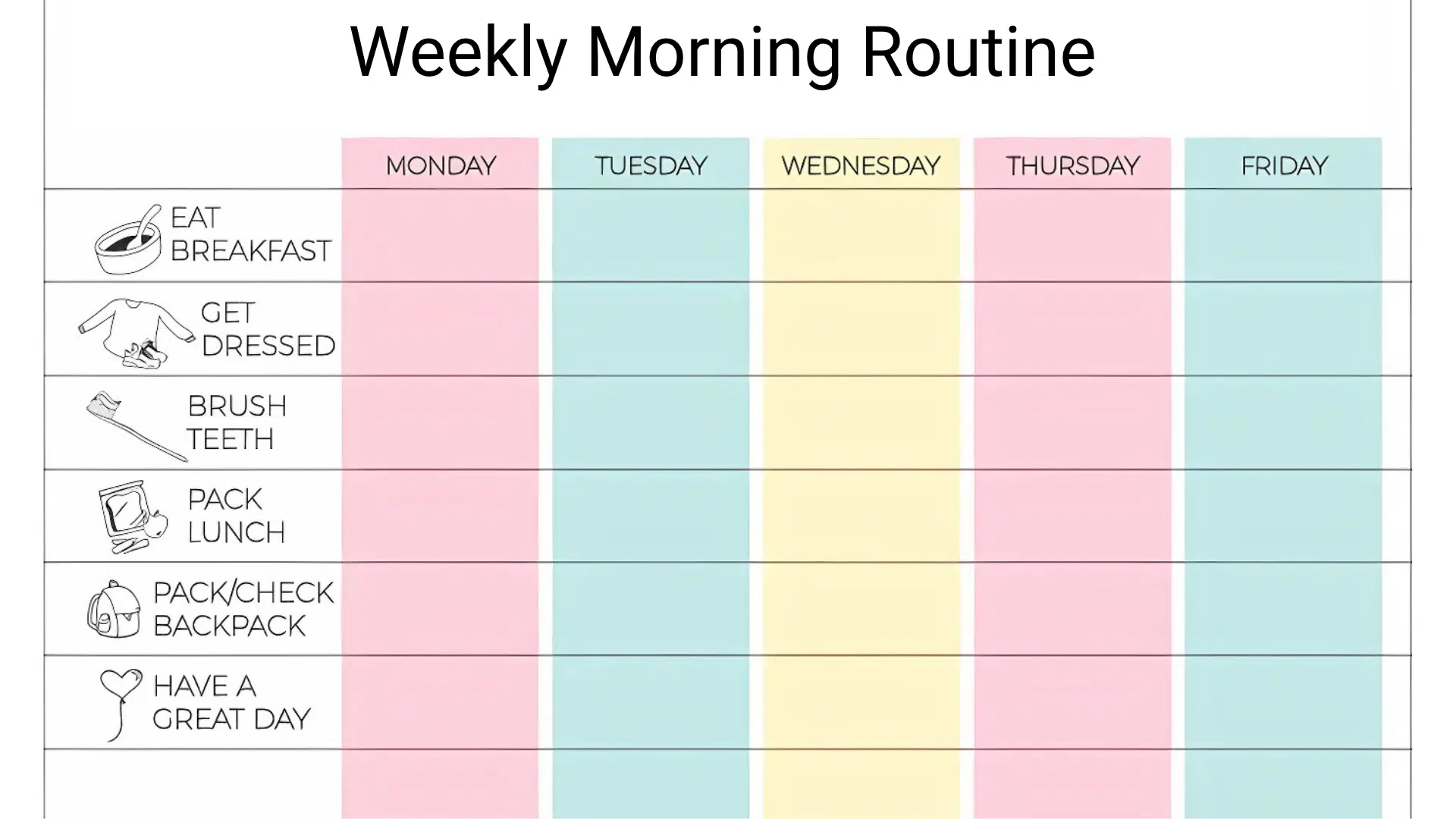 weekly-morning-routine