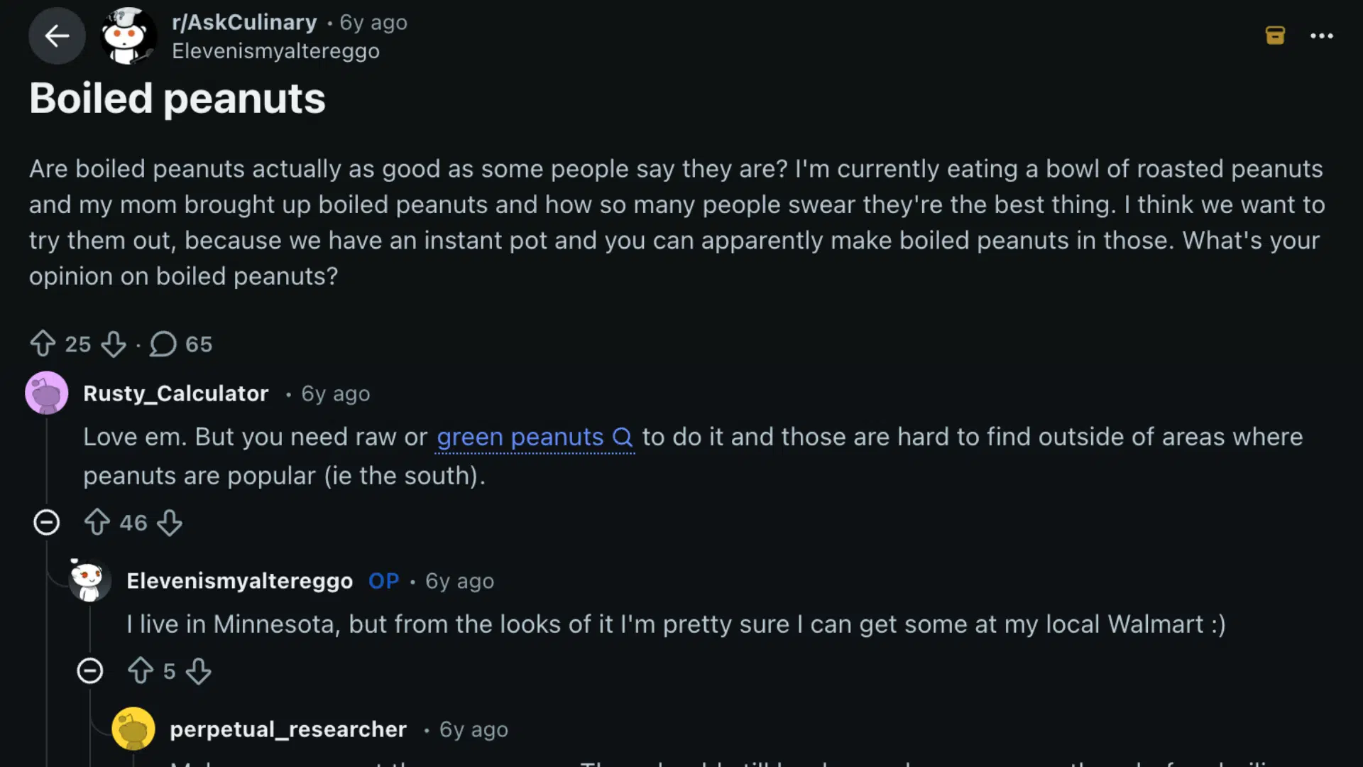 community discussion what people say about boiled peanuts