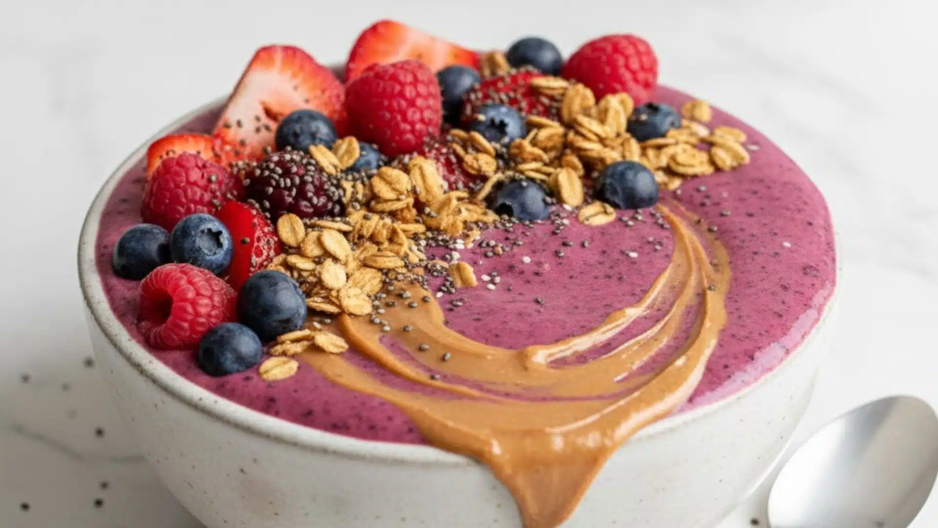 high protein smoothie bowls using pea protein or soy yogurt