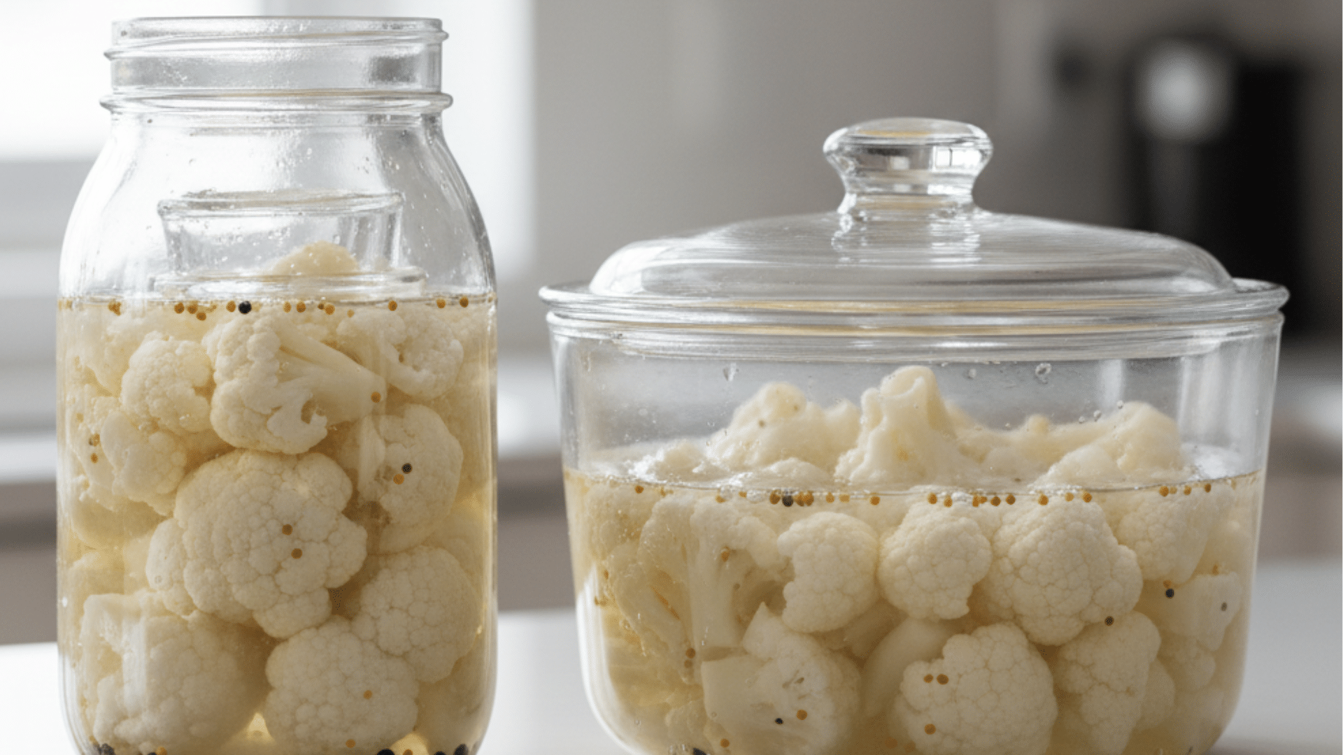 jar size brine coverage