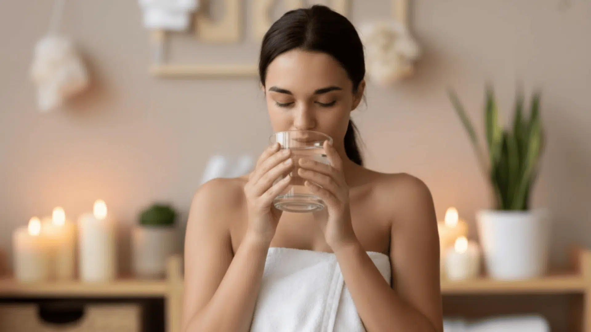 drinking water after massage