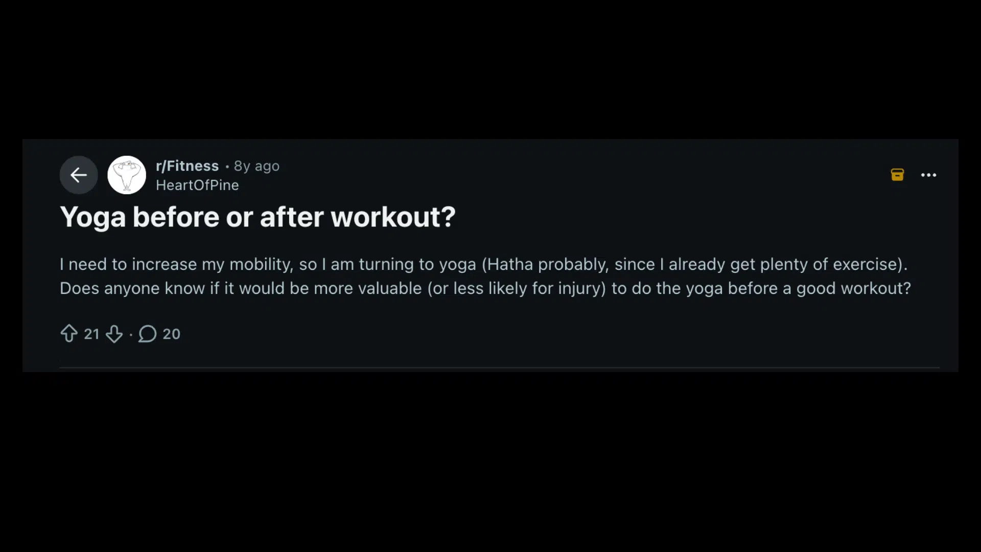 what fitness communities say