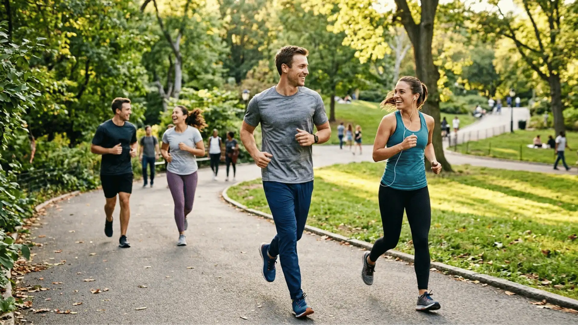 the scene in the park now feels more raw and authentic with a number of people in the picture