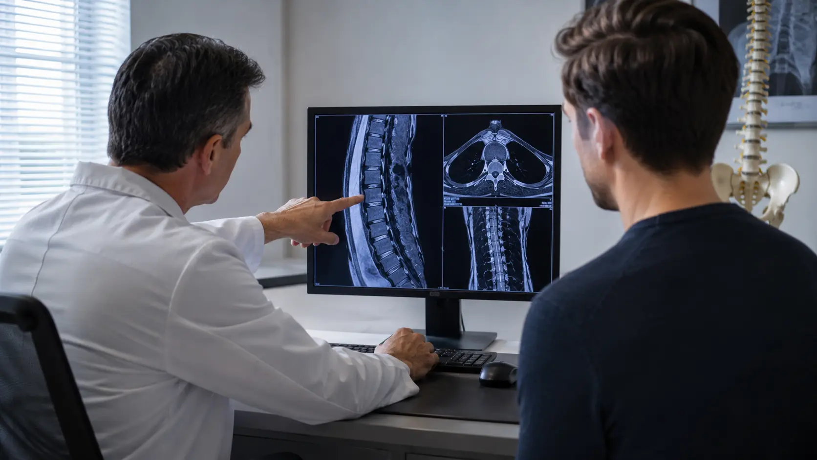 bulging disc, upper back tingling
