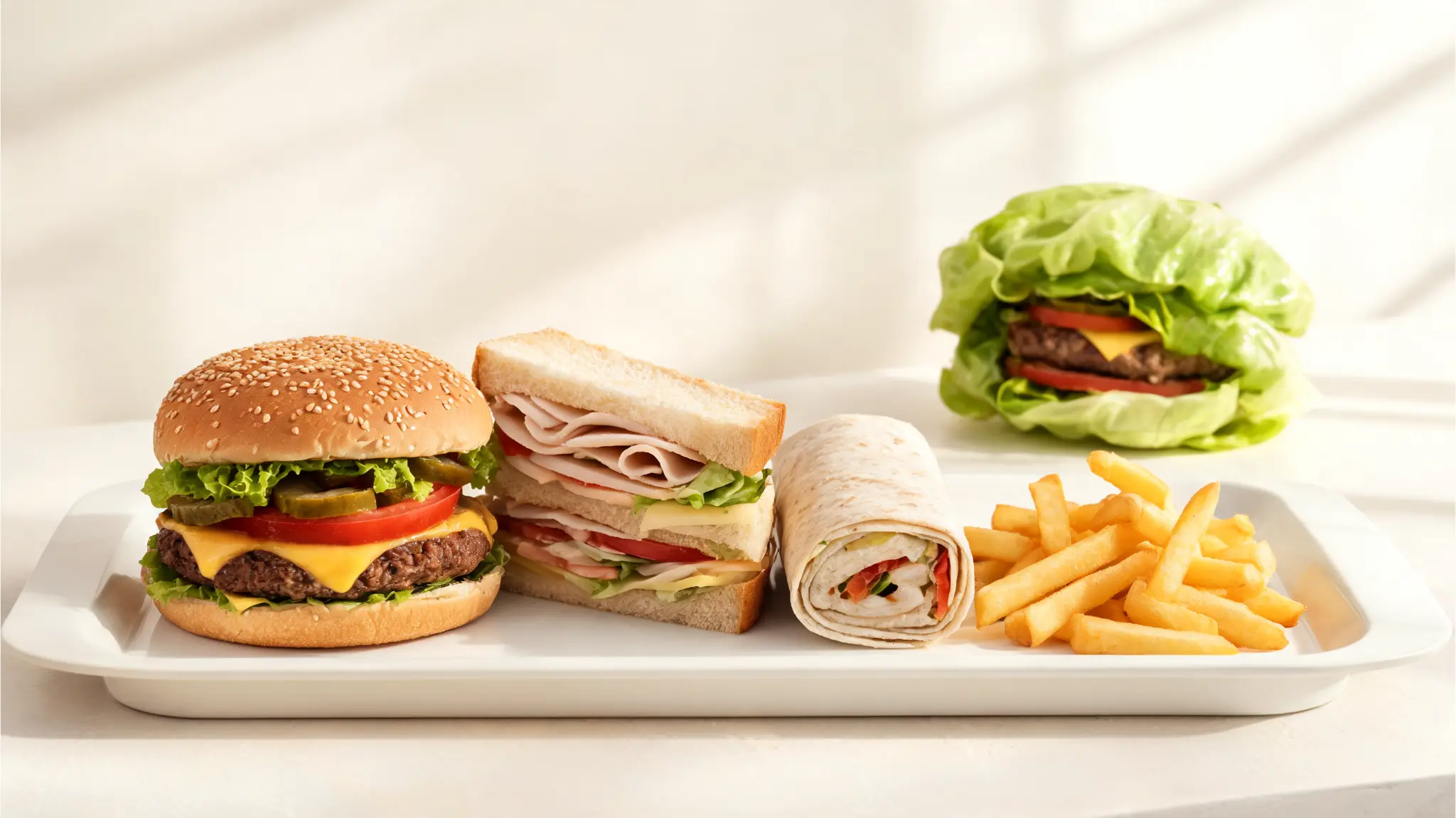 burgers sandwiches fast food