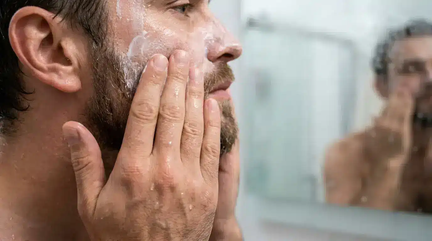 hands applying moisturizer showing how does drinking water helps your skin by locking in hydration