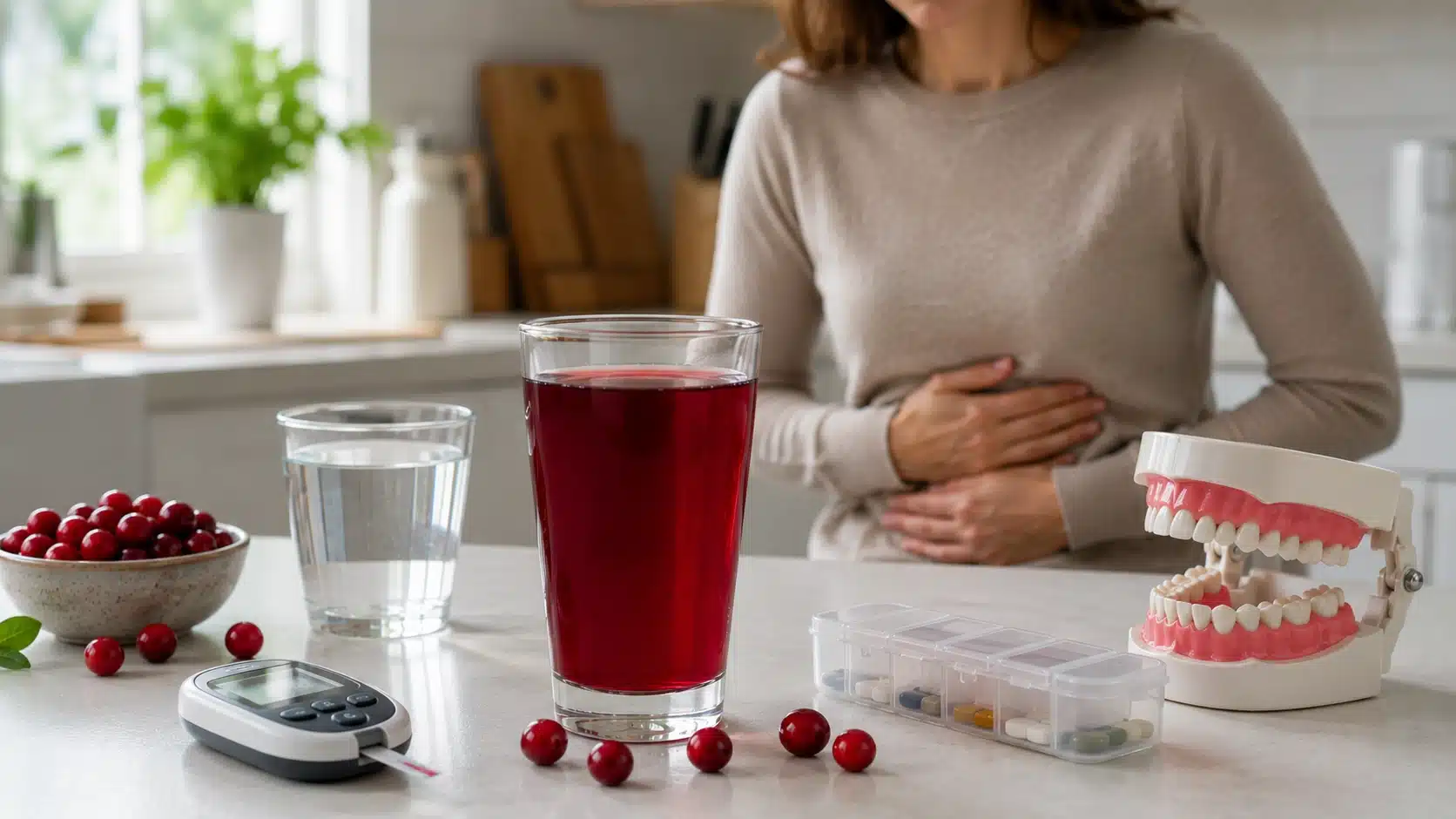 is cranberry juice acidic with health caution items around cranberry juice