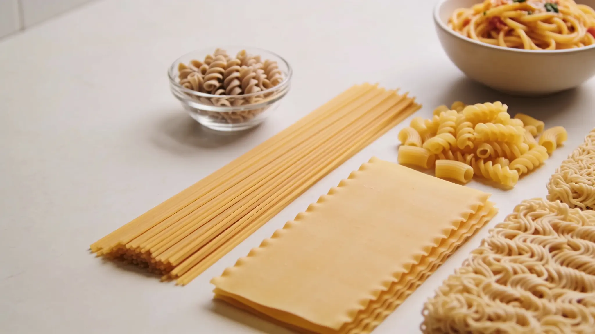 pasta and boxed noodles