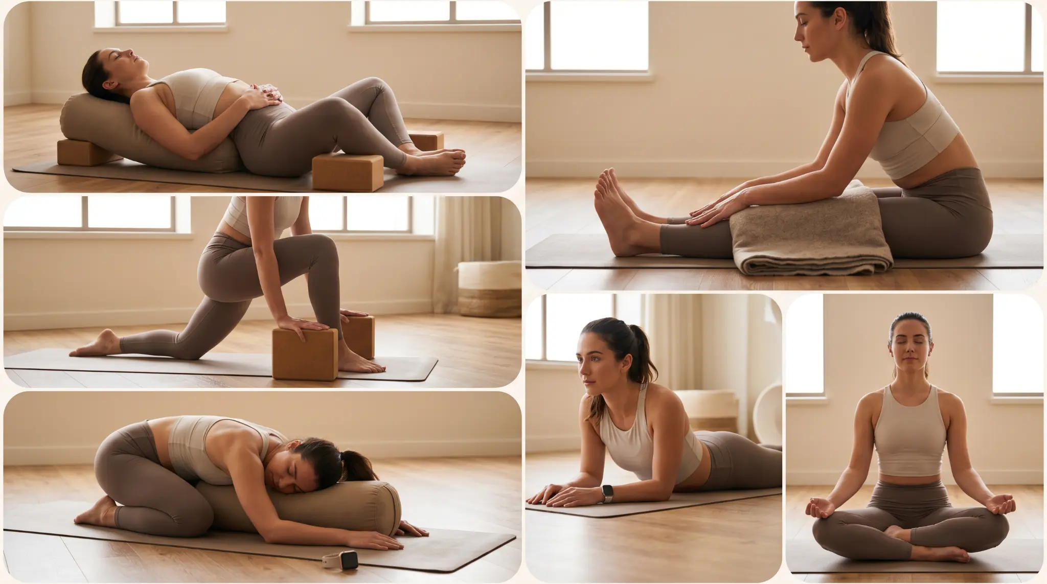 physical benefits of yin yoga collage