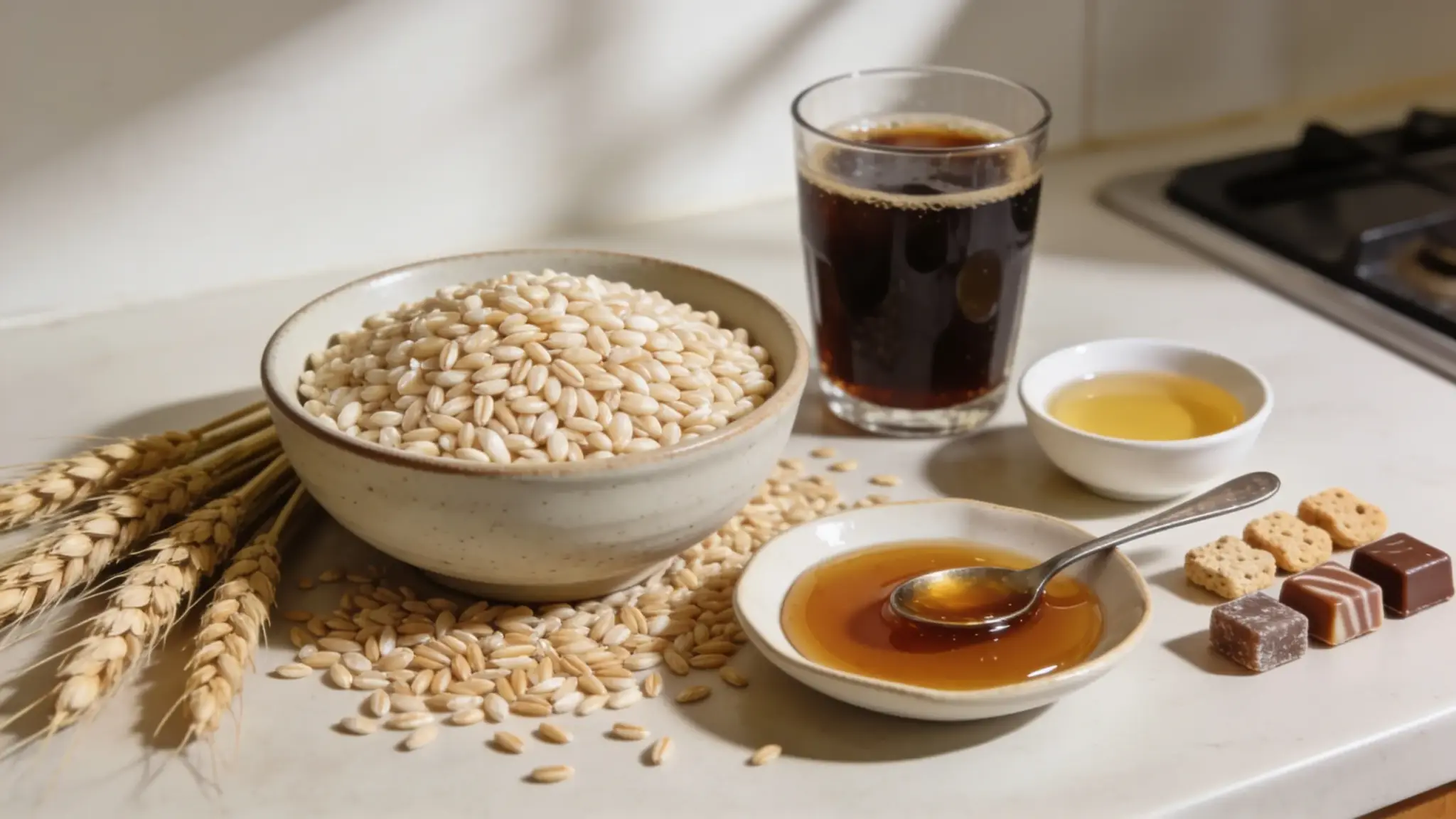 rye and triticale grains