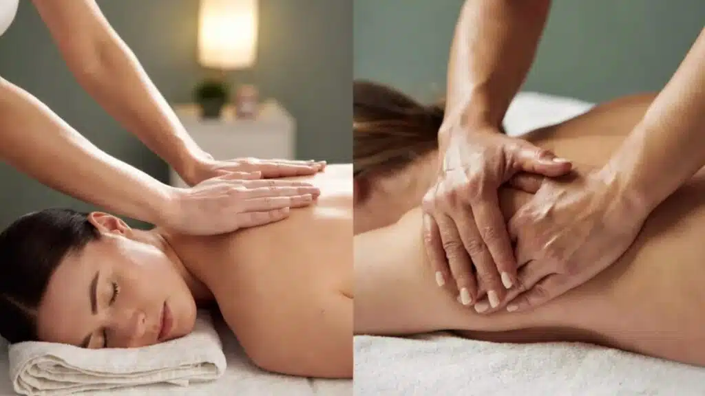 swedish vs deep tissue massage gentle relaxation and targeted pressure for muscle relief (1)